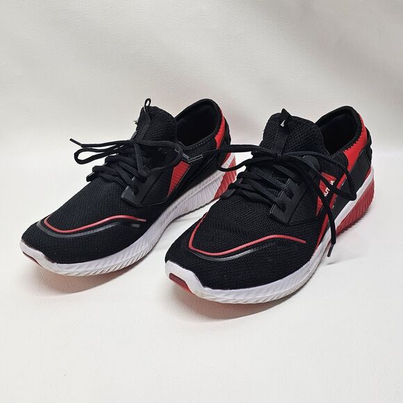 Nautica Vintro Sneakers Size 11 – Red Black Mesh Athletic Shoes Comfort Sole - Picture 1 of 9